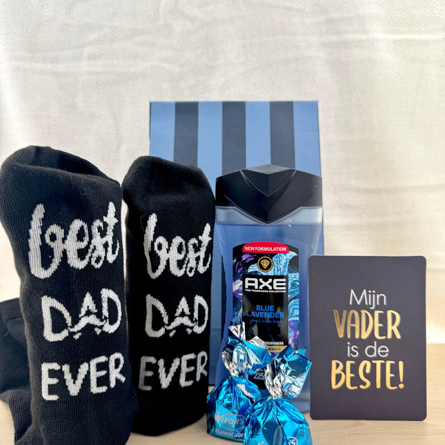 Vaderdag •Cadeaupakket Axe• Best Dad Blue Fresh