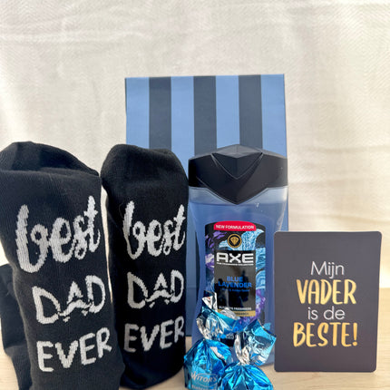 Vaderdag •Cadeaupakket Axe• Best Dad Blue Fresh