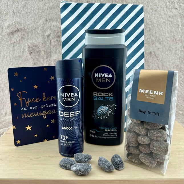 Heren Kerst•Cadeaupakket Nivea Rock•