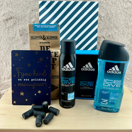 Nieuwjaars •Cadeaupakket Adidas Ice dive• Heren