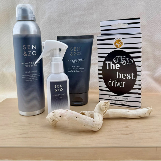 Heren •Cadeaupakket Sen&zo Gold•Verjaardag
